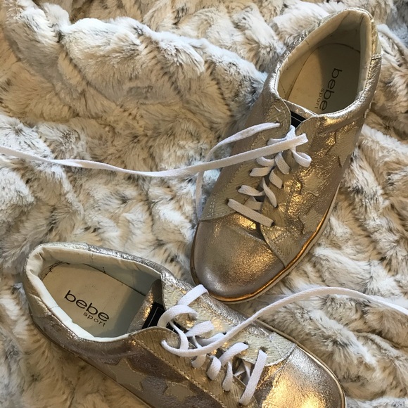 Bebe Sport Sneakers in Metallic Gold - Picture 2 of 4